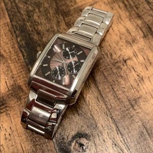 G95328G Silver Stainless-Steel Watch  Brown Dial